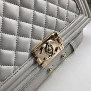 CHANEL Small Boy Chanel Handbag (White) A67085 B05839 10601 - 5