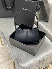 YSL Le 5 À 7 Hobo Bag In Smooth Leather (Black) 657228 Size 23 X 16 X 6,5 CM - 2