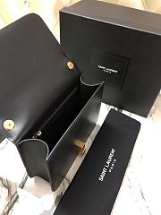 YSL Le Carre Satchel In Box Saint Laurent Leather (Black) 6332141YF0W1000 - 4