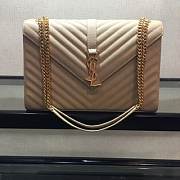 YSL College Large In Quilted Leather (White Vintage) 600278BRM049207 - 1