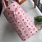 MCM | Delmy Shopper in Visetos (Pink) MWPBSER01QH001 - 2