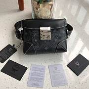 MCM | Soft Berlin Belt Bag in Visetos (Black) MWZ8ABF13CO001 - 1