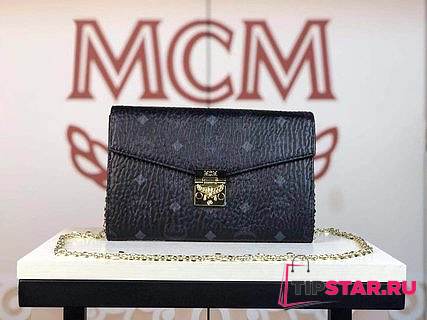 MCM | Millie Crossbody in Visetos (Black) MYZ9SME05T1001 - 1