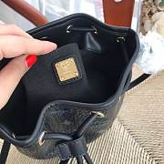 MCM | Zoo Rabbit Drawstring Bag in Visetos Leather Mix (Black) MWDBSXL01QH001 - 3