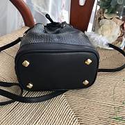 MCM | Zoo Rabbit Drawstring Bag in Visetos Leather Mix (Black) MWDBSXL01QH001 - 4