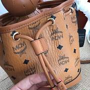 MCM | Zoo Rabbit Drawstring Bag in Visetos Leather Mix (Cognac) MWDBSXL01QH001 - 4