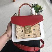 MCM | Patricia Satchel in Color Block Visetos null ( Orange_Hot coral) MWE9SPA26O3001 - 1