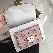 MCM | Patricia Satchel in Color Block Visetos null ( White_Pink) MWE9SPA26O3001 - 4
