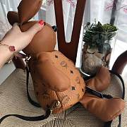 MCM | Zoo Rabbit Backpack in Visetos Leather Mix (Cognac) MWKBSXL02CO001 - 6