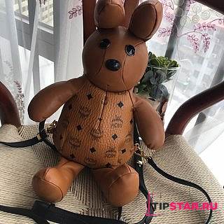 MCM | Zoo Rabbit Backpack in Visetos Leather Mix (Cognac) MWKBSXL02CO001 - 1