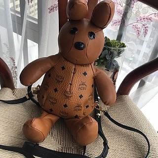 MCM | Zoo Rabbit Backpack in Visetos Leather Mix (Cognac) MWKBSXL02CO001