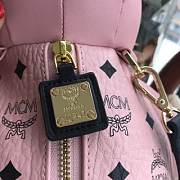 MCM | Zoo Rabbit Backpack in Visetos Leather Mix (Powder Pink) MWKBSXL02QH001 - 4