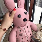 MCM | Zoo Rabbit Backpack in Visetos Leather Mix (Powder Pink) MWKBSXL02QH001 - 3
