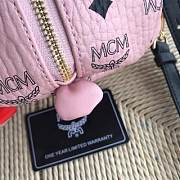 MCM | Zoo Rabbit Backpack in Visetos Leather Mix (Powder Pink) MWKBSXL02QH001 - 5