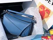 LOEWE Mini Puzzle bag in classic calfskin (Ocean) 322.30.U95 - 1