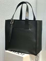LOEWE Buckle tote bag in soft grained calfskin (Black) B692L09X01 - 2