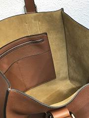 LOEWE Buckle tote bag in soft grained calfskin (Cognac) B692L09X01 - 3