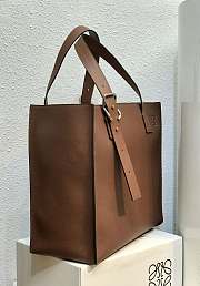 LOEWE Buckle tote bag in soft grained calfskin (Cognac) B692L09X01 - 5