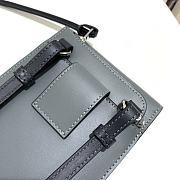 LOEWE Flat Gusset Crossbody bag in smooth calfskin (Gunmetal) 335.54.Z33 - 6