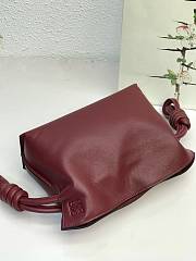 LOEWE Mini Flamenco clutch in nappa calfskin (Malbec) A411FC2X05 - 4