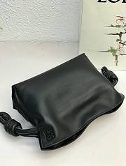 LOEWE Mini Flamenco clutch in nappa calfskin (Black) A411FC2X05 - 5