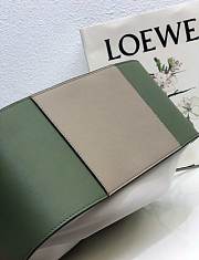 LOEWE Small Hammock bag in classic calfskin (White and Green) 326.30KS35 - 2