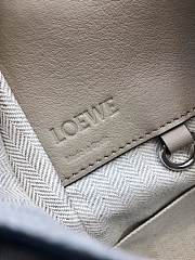 LOEWE Small Hammock bag in classic calfskin (White and Green) 326.30KS35 - 6