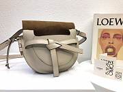 LOEWE Small Gate bag in soft calfskin (Light Oat) 321.54.T20 - 4