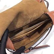 LOEWE Small Gate bag in soft calfskin(Brown) 321.54.T20 - 5