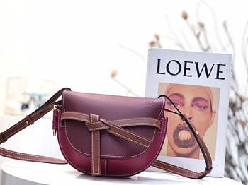 LOEWE Small Gate bag in soft calfskin(Rose_Purple) 321.54.T20