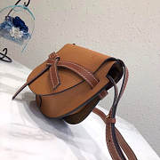 LOEWE Small Gate bag in soft calfskin (Tan) 321.54.T20 - 2