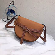 LOEWE Small Gate bag in soft calfskin (Tan) 321.54.T20 - 1