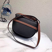 LOEWE Small Gate bag in soft calfskin (Black_Brown) 321.54.T20 - 6