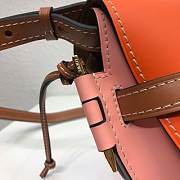 LOEWE Small Gate bag in soft calfskin (Orange_Pink) 321.54.T20 - 6