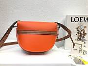 LOEWE Small Gate bag in soft calfskin (Orange_Pink) 321.54.T20 - 4