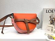 LOEWE Small Gate bag in soft calfskin (Orange_Pink) 321.54.T20 - 1