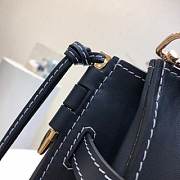 LOEWE Small Gate Top Handle bag in soft grained calfskin (Midnight Blue) 321.12.U61 - 2
