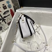 CHANEL Mini Messenger Bag (White_Black) AS2465 B05440 C0200 - 3