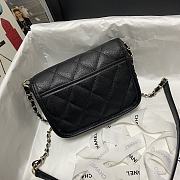 CHANEL Mini Messenger Bag (Black) AS2465 B05440 C0200 - 4