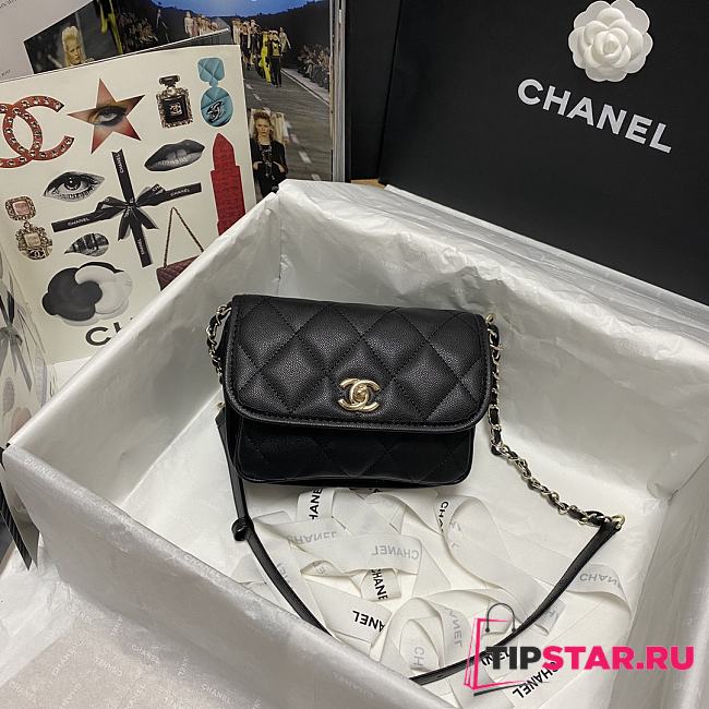 CHANEL Mini Messenger Bag (Black) AS2465 B05440 C0200 - 1