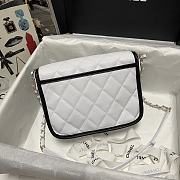 CHANEL Small Messenger Bag (White_Black) AS2447 B05440 94305 - 4