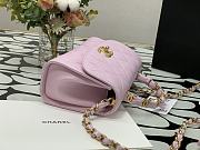 CHANEL Mini Flap Bag With Top Handle (Pink) AS2477 B05514 94305 - 3