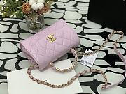 CHANEL Mini Flap Bag With Top Handle (Pink) AS2477 B05514 94305 - 2