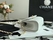 CHANEL Mini Flap Bag With Top Handle (White) AS2477 B05514 10601 - 4