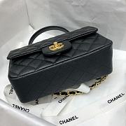 Chanel Mini Flap Bag With Top Handle (Black) AS2431 B05607 94305 - 3