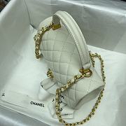 Chanel Mini Flap Bag With Top Handle (White) AS2431 B05607 10601 - 6