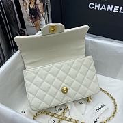 Chanel Mini Flap Bag With Top Handle (White) AS2431 B05607 10601 - 4