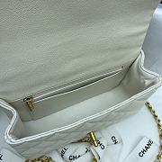 Chanel Mini Flap Bag With Top Handle (White) AS2431 B05607 10601 - 2