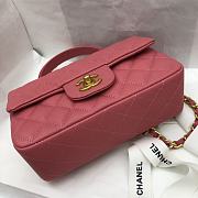 Chanel Mini Flap Bag With Top Handle (Pink) AS2431 B05607 10601 - 4