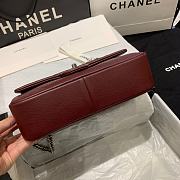 Chanel Large Classic Handbag (Burgundy) A58600 Y04059 NC635 - 6
